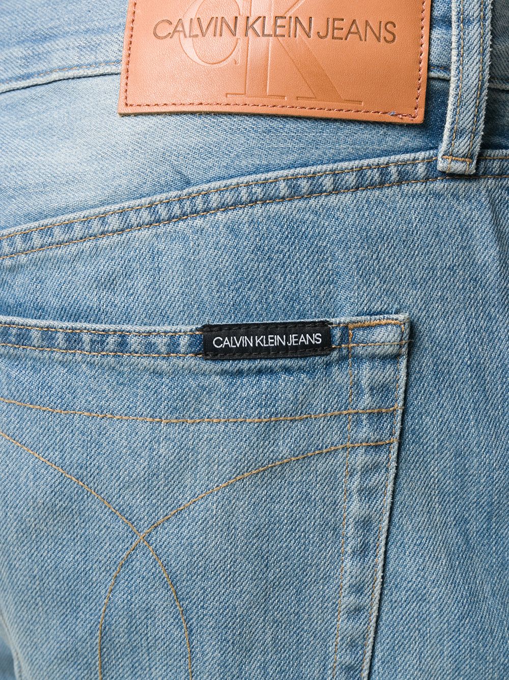 фото Calvin klein jeans джинсовые шорты с подворотами