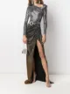 Image 2 of Philipp Plein crystal belted long dress