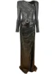 Image 1 of Philipp Plein crystal belted long dress