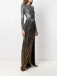 Philipp Plein crystal belted long dress