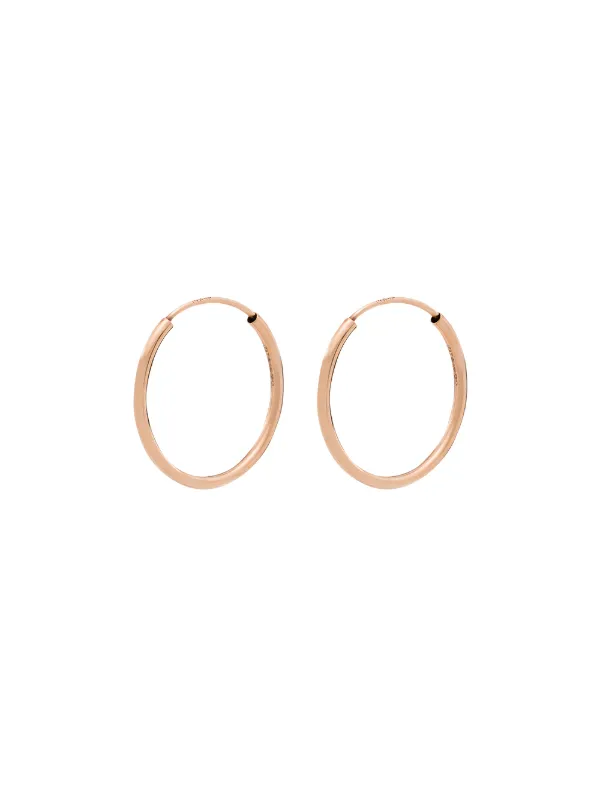 14kt rose gold hoop earrings