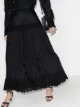Image 2 of MIMI PROBER embroidered detail A-line skirt