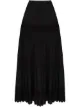Image 1 of MIMI PROBER embroidered detail A-line skirt