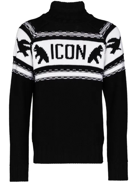 DSQUARED2 Icon roll neck jumper