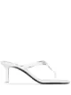 Image 1 of Alexander Wang Ivy 65 crystal logo sandals