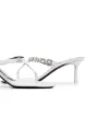 Image 2 of Alexander Wang Ivy 65 crystal logo sandals