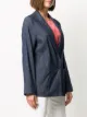 Peserico deep V-neck denim blazer