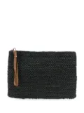 IBELIV woven zipped clutch bag - Black