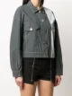 Mr & Mrs Italy bleached striped denim jacket
