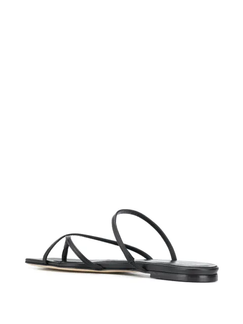 aeyde marina leather slides