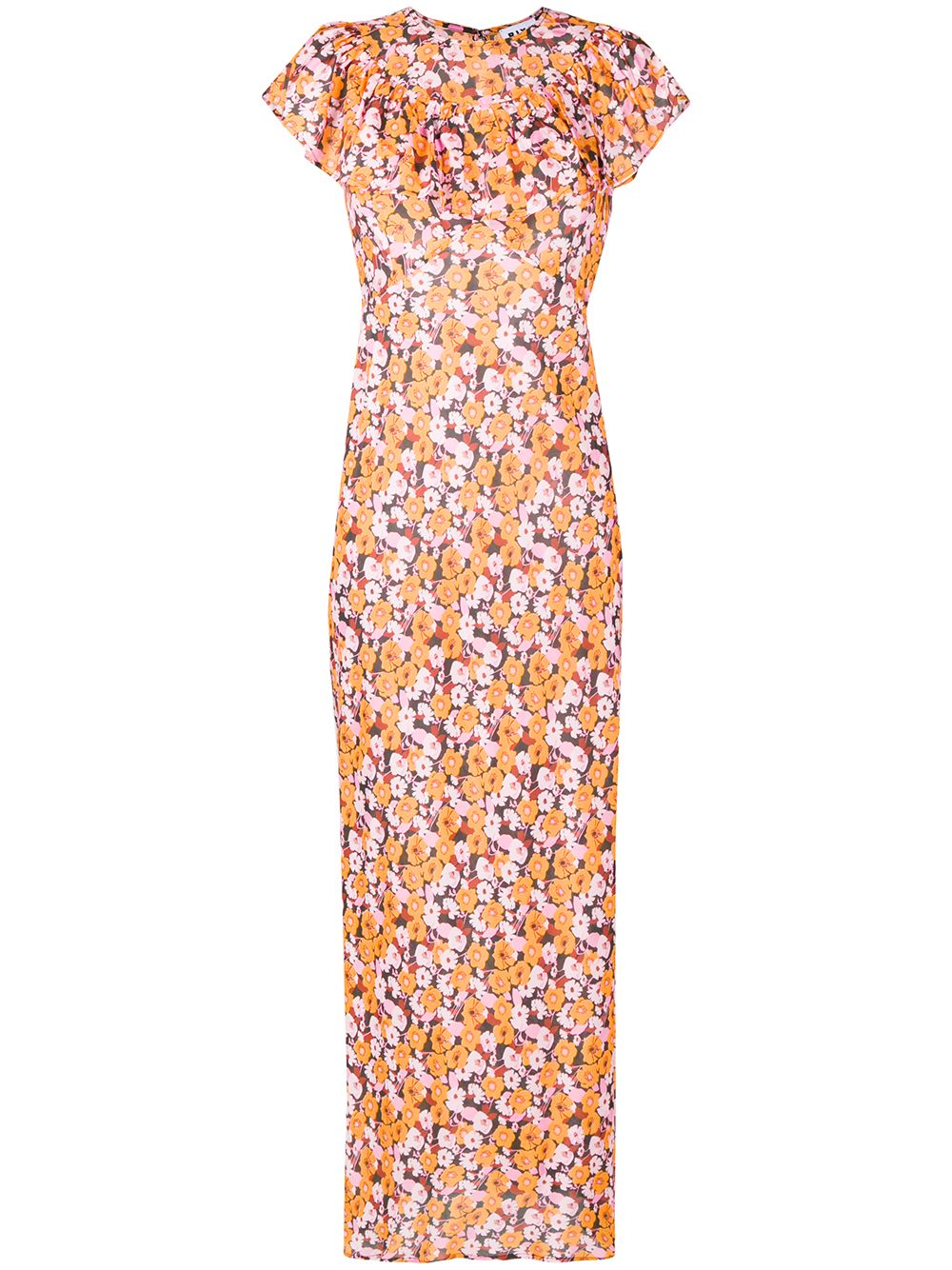 фото Rixo floral print silk dress