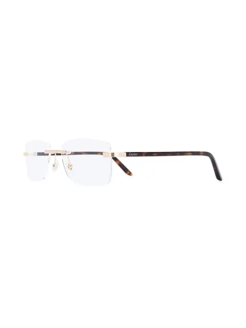 cartier square frame glasses