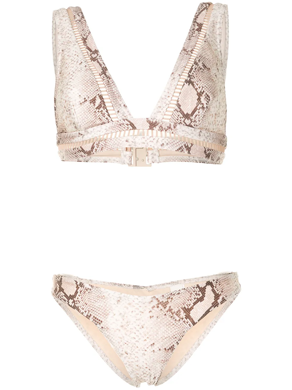 ZIMMERMANN snake print Bikini Set Farfetch