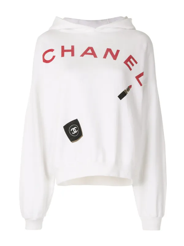 white chanel hoodie