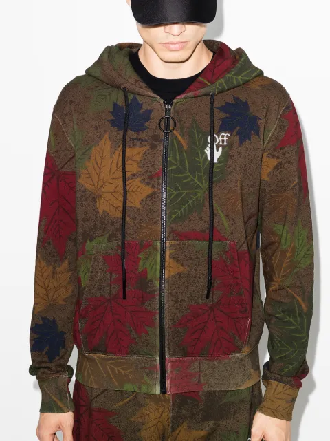 off white leaf hoodie