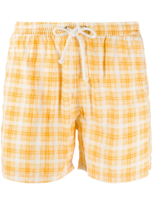 yellow plaid shorts