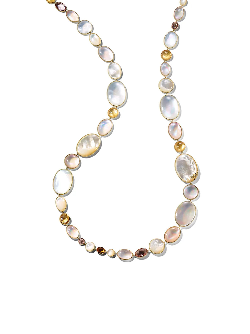 

IPPOLITA 18kt yellow gold Rock Candy® Luce all-stone long necklace - Blue