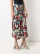 Erdem poppy-print midi skirt