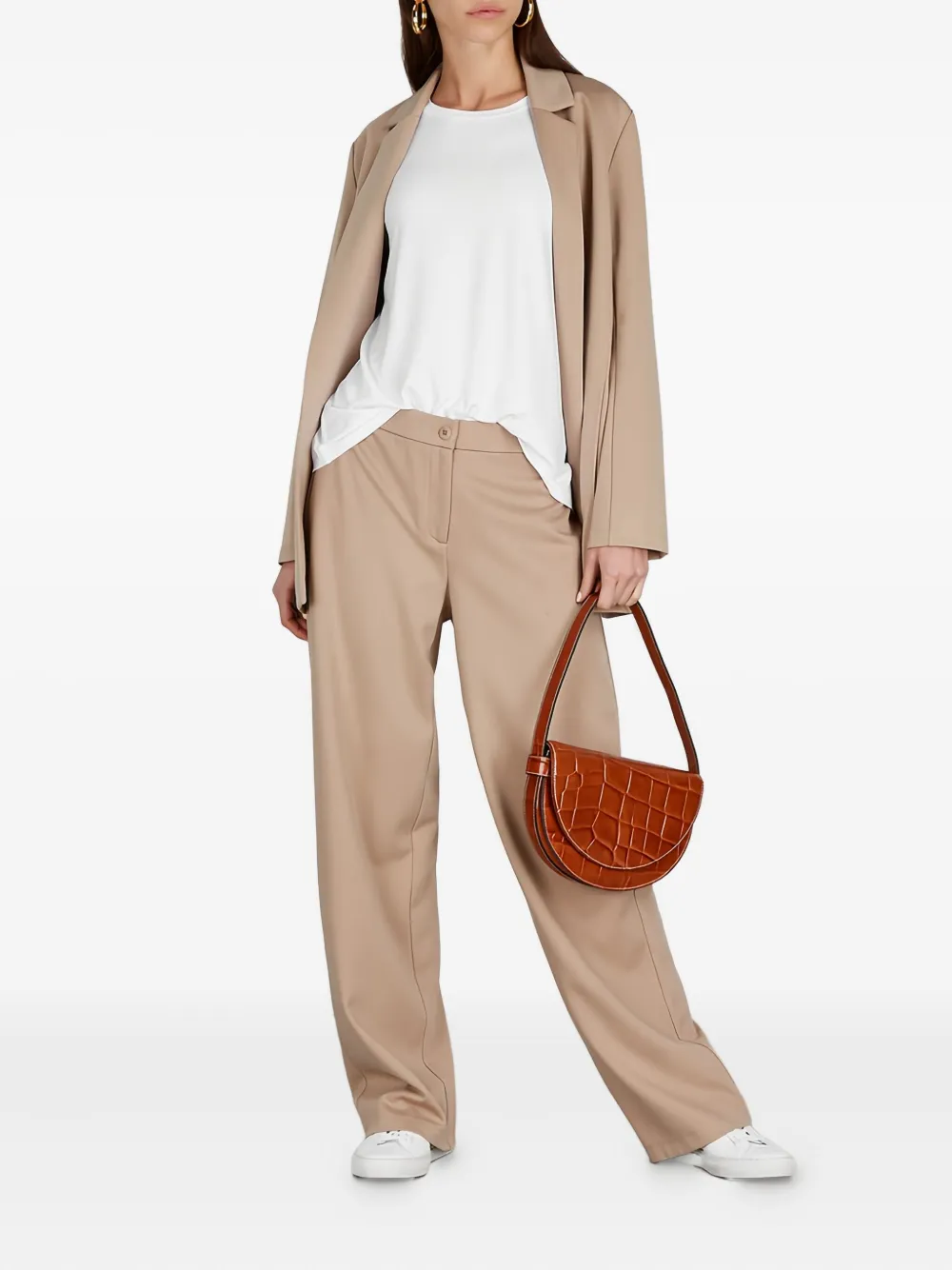Eileen Fisher T SYS VISCOSE JERSEY - Wit