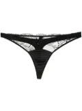 Fleur Of England sheer lace thong - Black