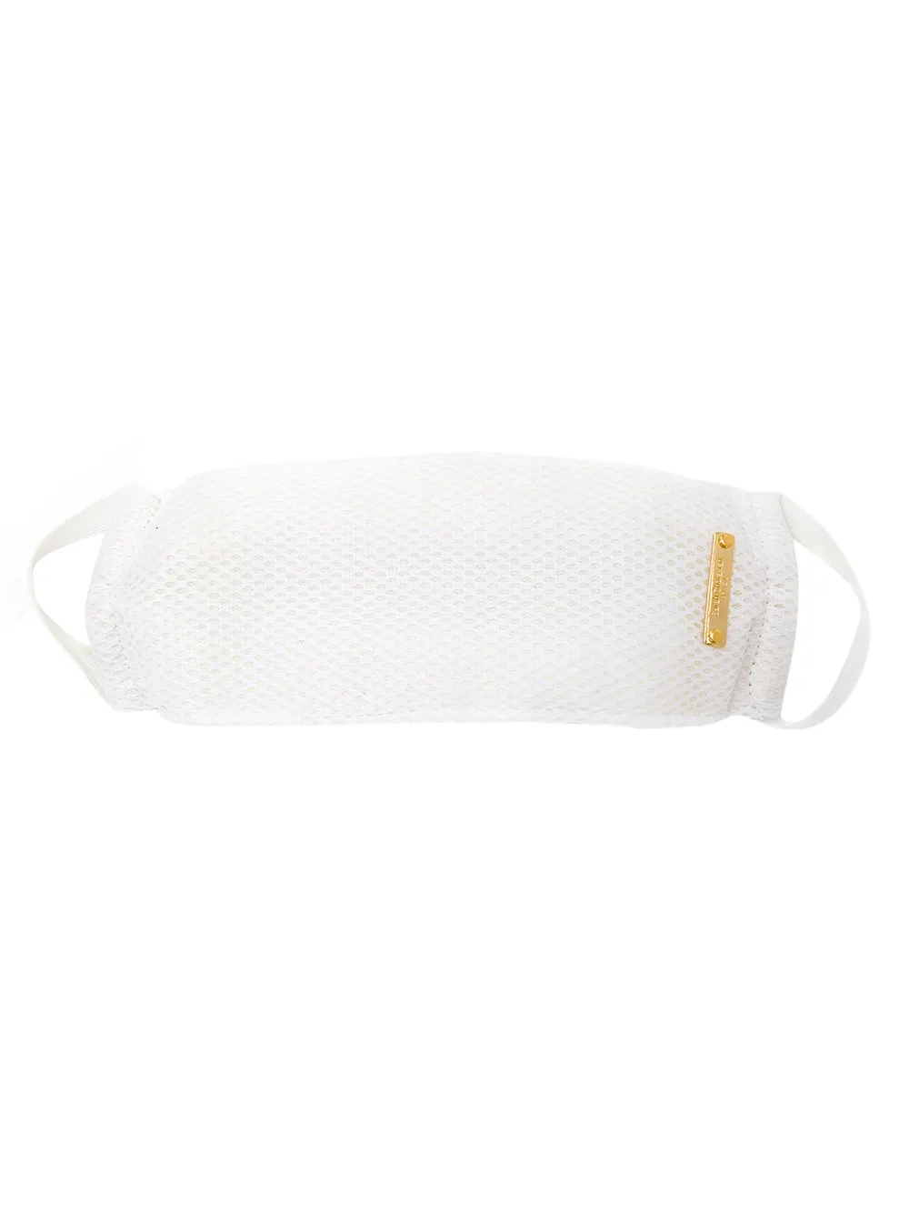 Click to view more detailed imagery on our partner's website Sarah Chofakian Logo Plaque Face Mask In Neutrals