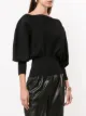Bottega Veneta ruched waist balloon sleeve blouse