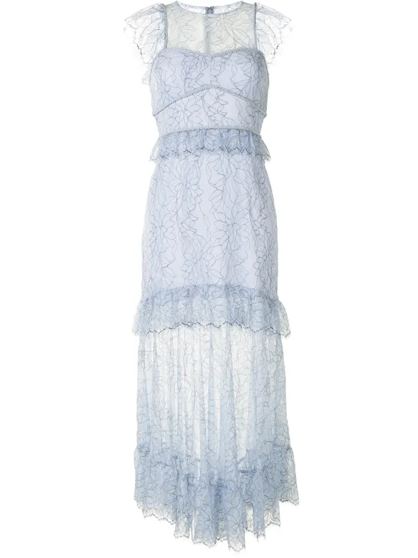 alice mccall blue and white dress