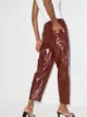 Tibi patent-effect cropped trousers