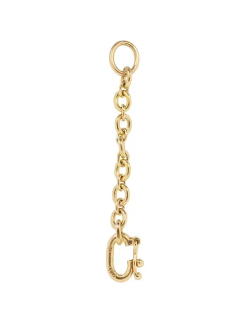 Irene Neuwirth extensor de cadena con letra C en oro rosa de 18kt
