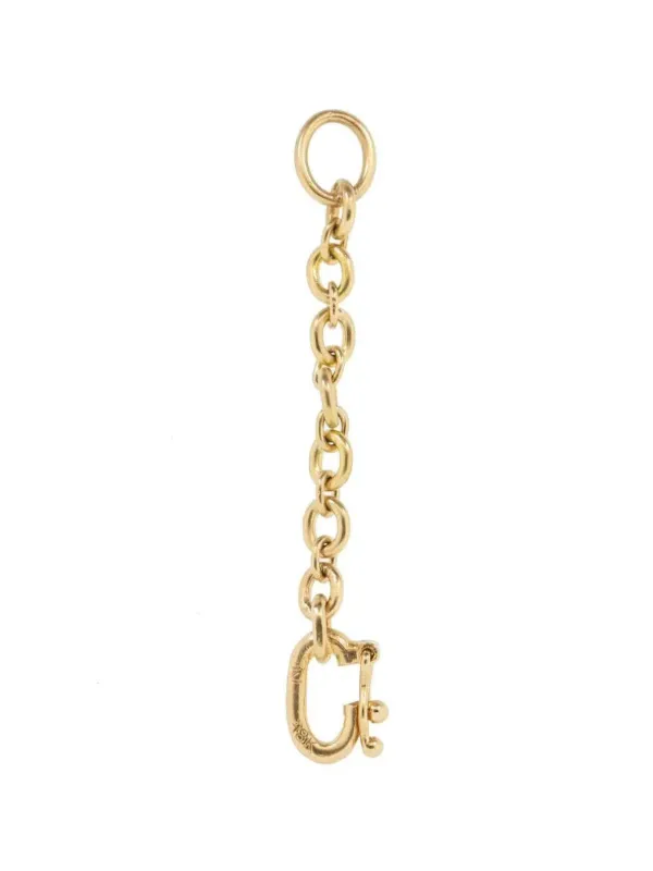 Irene Neuwirth 18K Rose Gold Letter C Chain Extender in Pink
