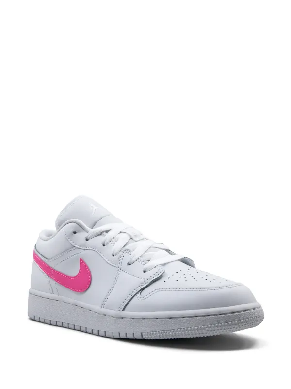 Nike jordan 1 low white neon sale