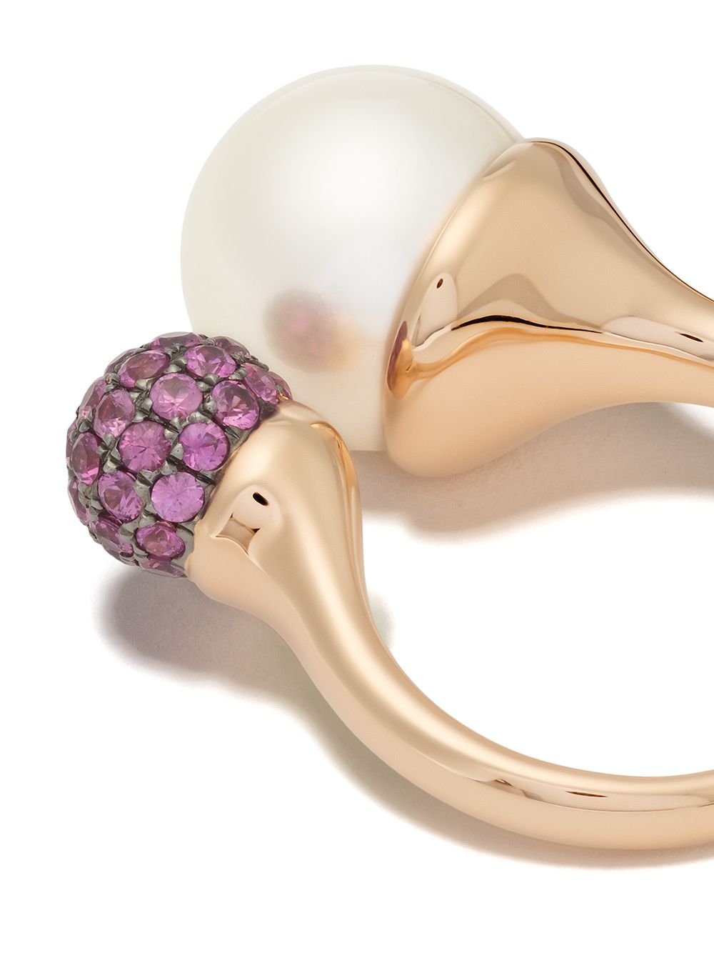фото Yoko london незамкнутое кольцо novus из розового золота
