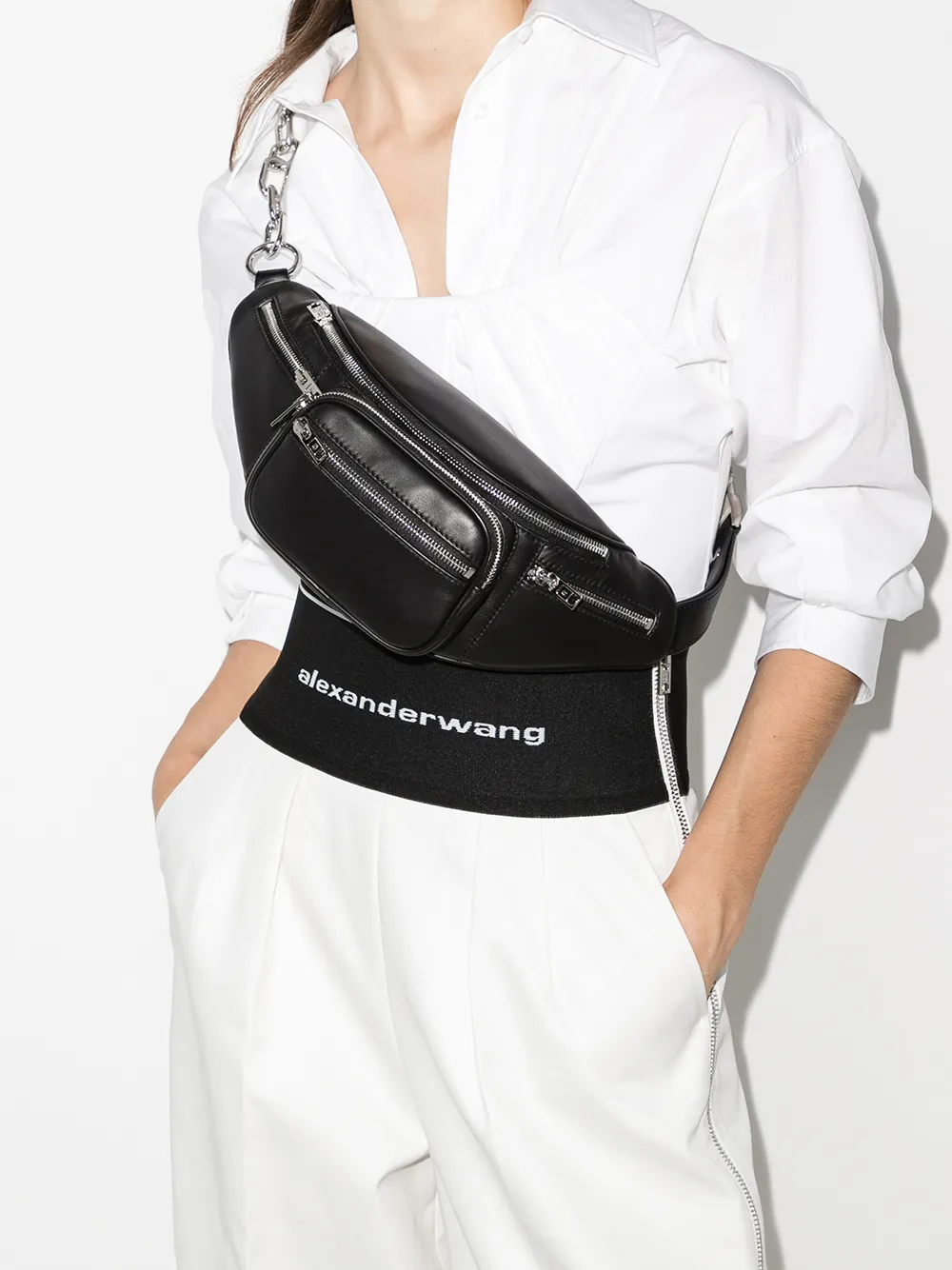 極美品 - 【希少】Alexander Wang fanny pack ロゴ ベルトバッグ