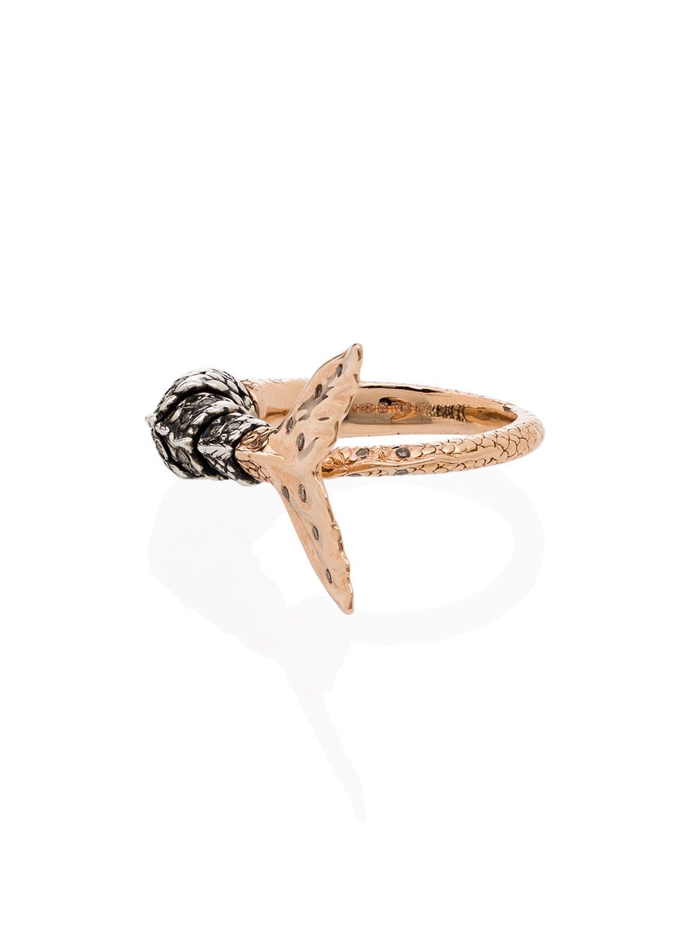 фото Bibi van der velden кольцо из розового и белого золота с бриллиантами