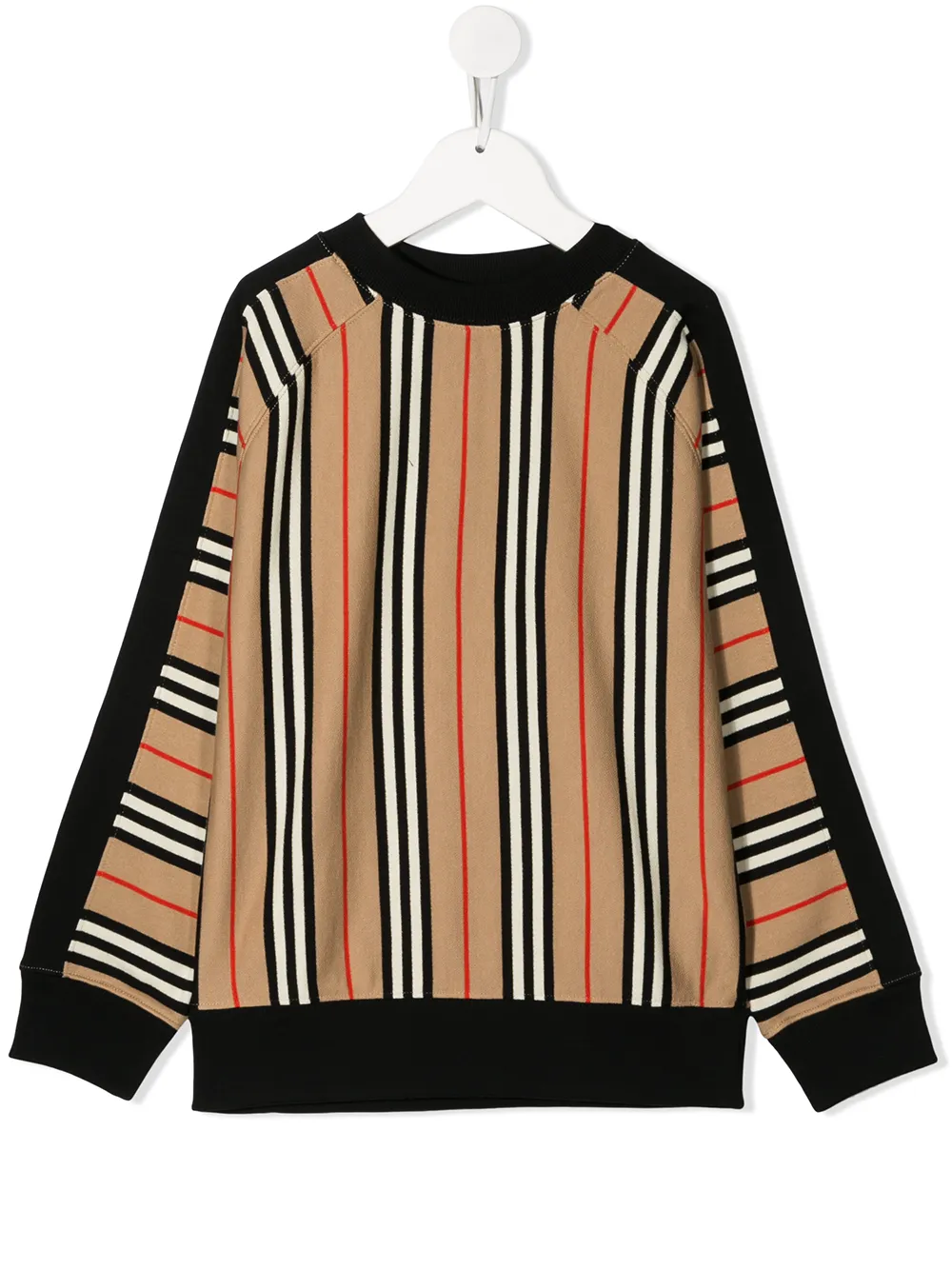BURBERRY PANELLED PATTERN SWEATSHIRT