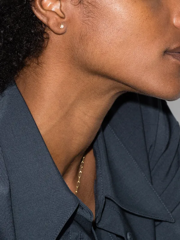 Lizzie Mandler Fine Jewelry ダイヤモンド ピアス 18Kイエロー