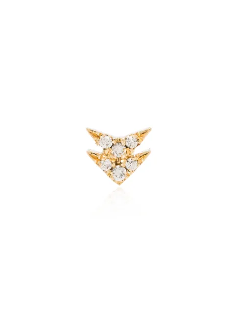 Lizzie Mandler Fine Jewelry أقراط بالذهب الأصفر عيار 18 والألماس
