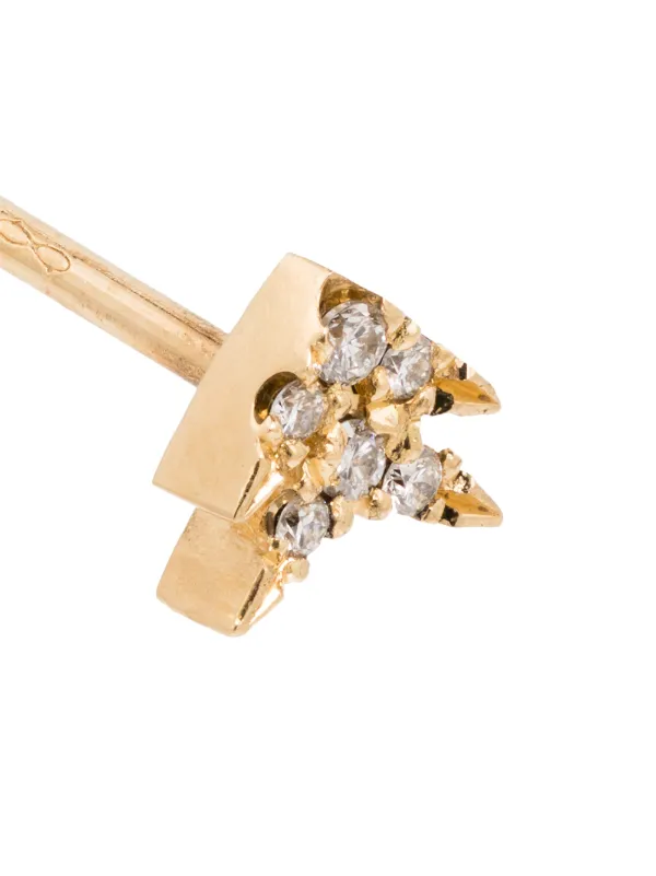 Lizzie Mandler Fine Jewelry ダイヤモンド ピアス 18Kイエロー