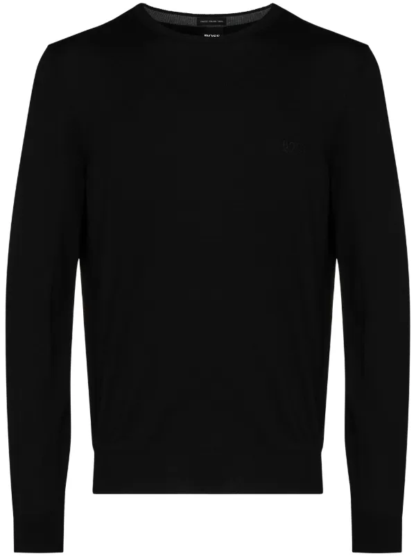black boss jumper