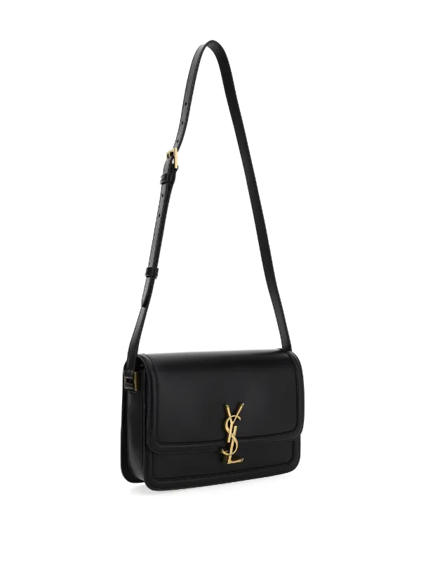 SAINT LAURENT ブラックショルダーバッグ サンローラン SAINT LAURENT ショルダーバッグ レザー ブラック