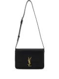 Saint Laurent monogram leather shoulder bag - Black