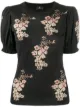 Image 1 of Etro floral-knit puff sleeves top