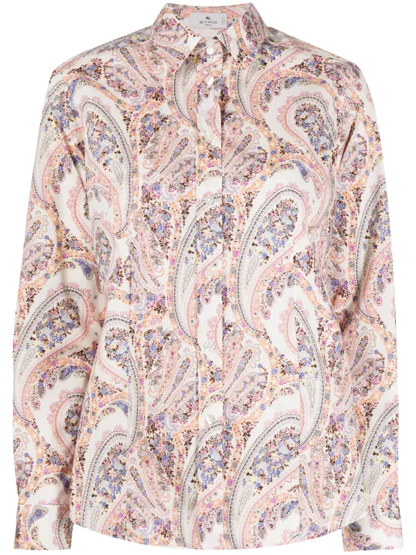 paisley print shirt womens