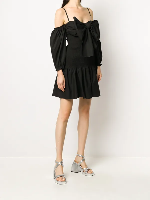 red valentino black bow dress 21st Century Black Studded Gucci Dress