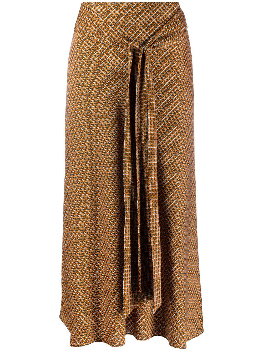 фото Dvf diane von furstenberg tie-waist skirt