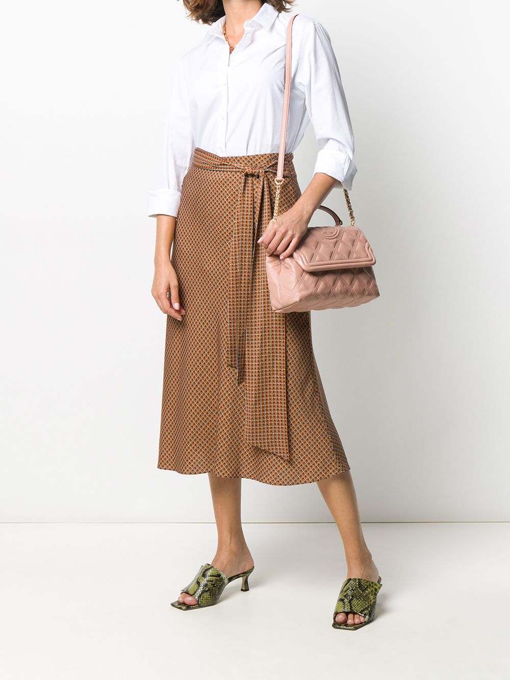 фото Dvf diane von furstenberg tie-waist skirt