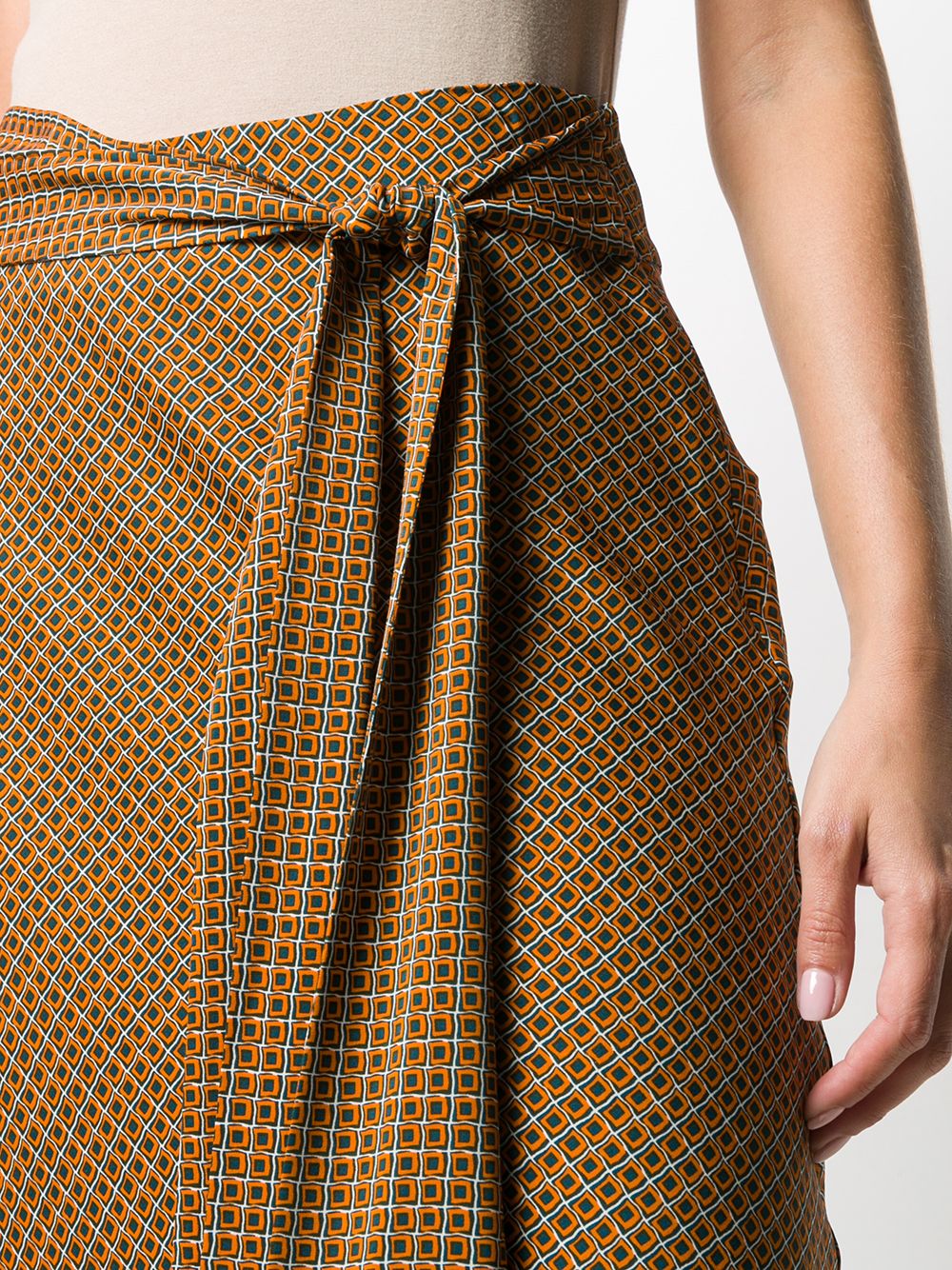 фото Dvf diane von furstenberg tie-waist skirt