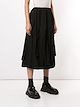 Black Comme Des Garçons flared midi skirt