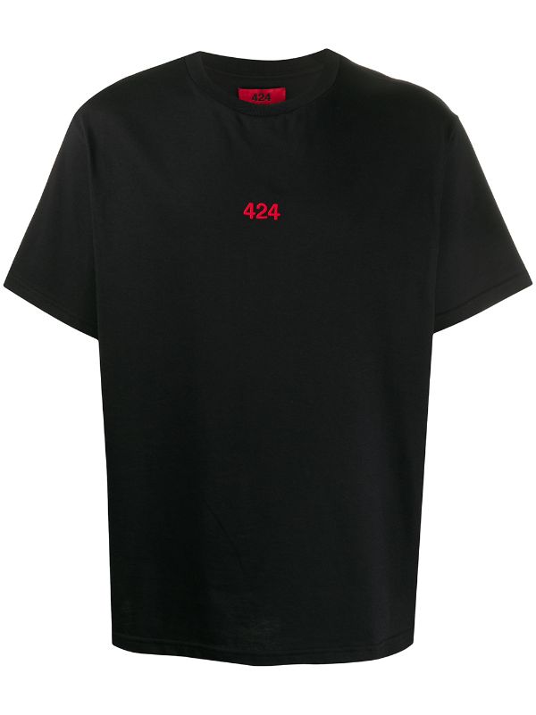 424 logo-embroidered short-sleeved T-shirt - Farfetch