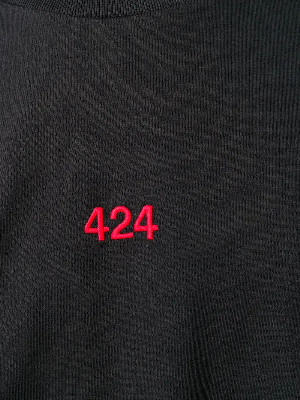 【関税込み】424 ブラック '424' Block Tシャツ 424-99T-SHIRT_MEN_SOVERT-SHIRT